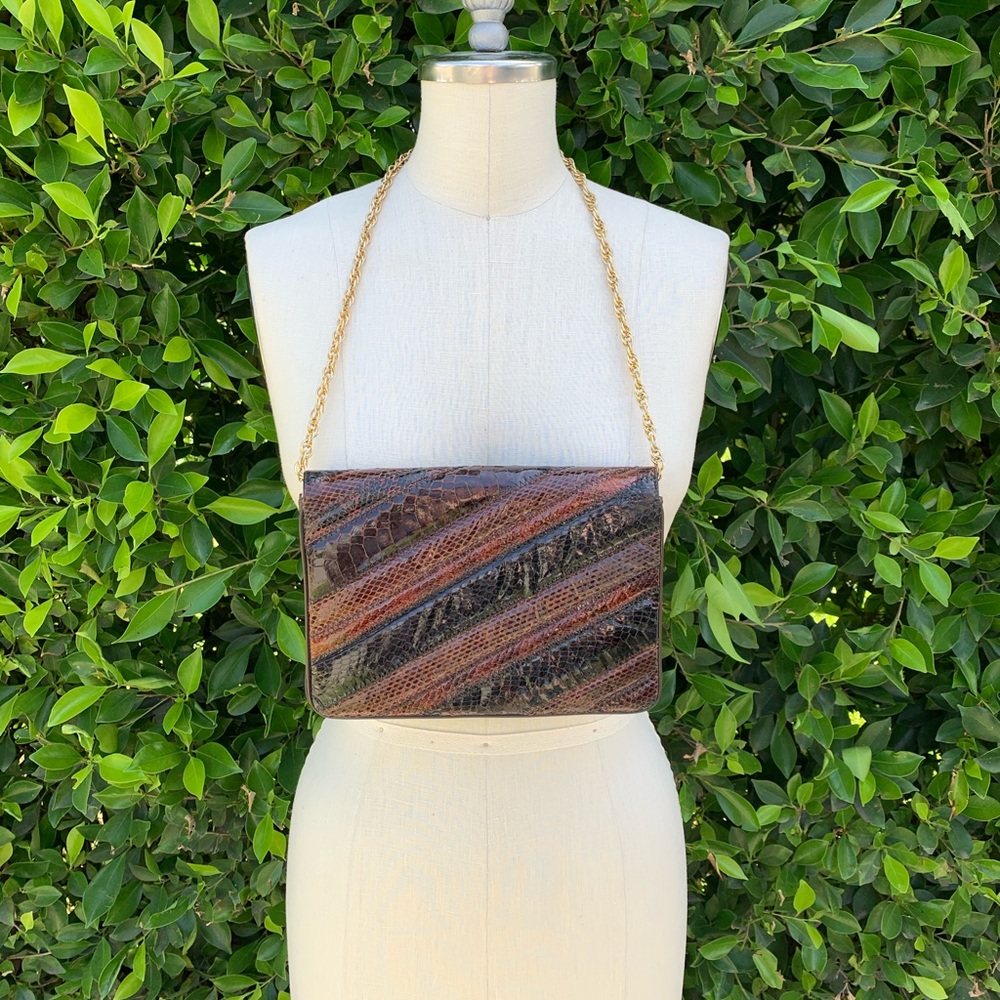 Vintage Faux Snakeskin Purse
